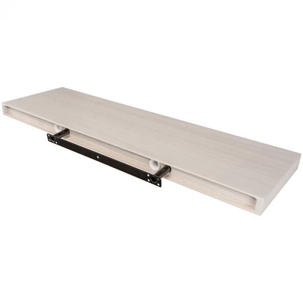 wet ouder Arne Zwevende plank XL4 push fix wit gebeitst 38mm 80x23,5cm | Duraline