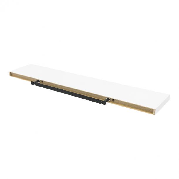 Zwevende Plank XL4 Push Fix Mat Wit 38mm 118x23 5cm Duraline